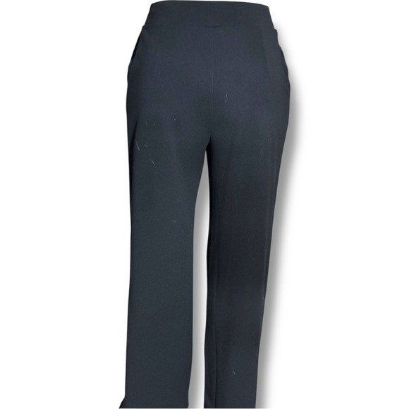 H&M Chic Black Comfortable Cropped Boot Leg High Waisted No Closure Trousers - Picture 6 of 16